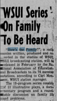 The Daily Iowan coverage of "How's the Family?" on January 2, 1955