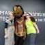 Kari Kraus and Rachel Donahue with Testudo