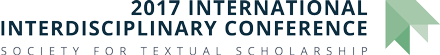 Society for Textual Scholarship: 2017 International Interdisciplinary Conference Logo